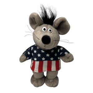 Uli Stein & CatPrint Media 7" Plush USA Mouse Rare